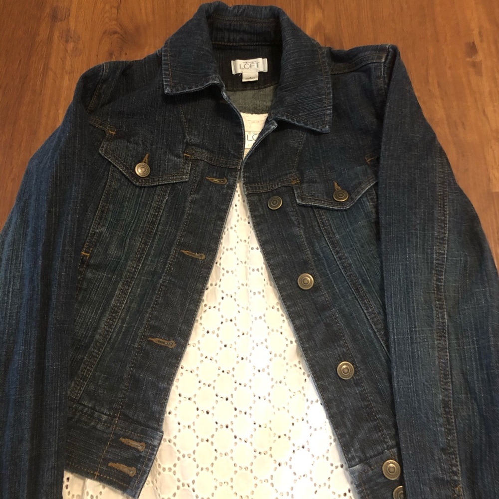 LOFT denim jacket size 2